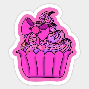 Cupcake Love Sticker